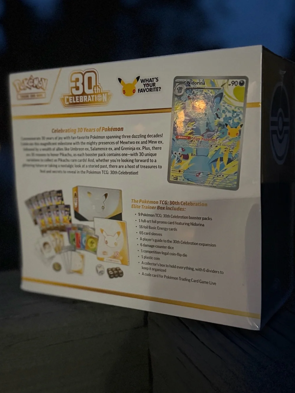 Pokemon Elite Trainer Box 30th Celebration